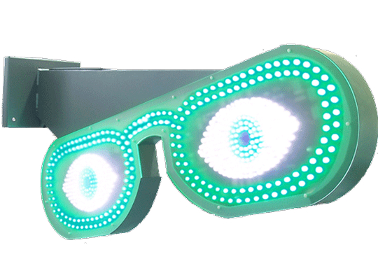 gafas en panel led para opticas